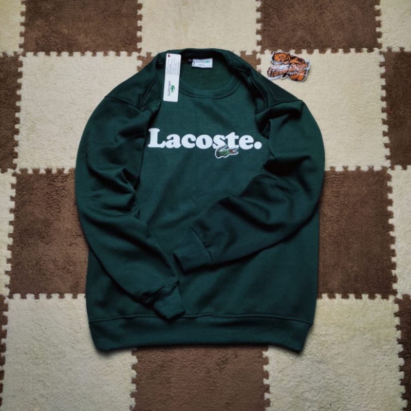 CREWNECK L4COSTE BAHAN CATTON SWEATER PREMIUM (bayar Di Tempat)