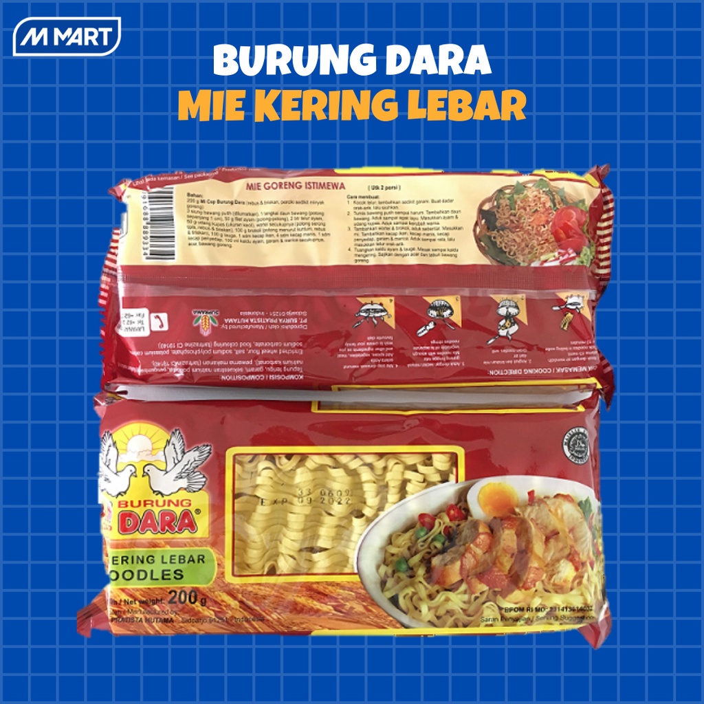 Jual Mie Kering Lebar Cap Burung Dara Shopee Indonesia