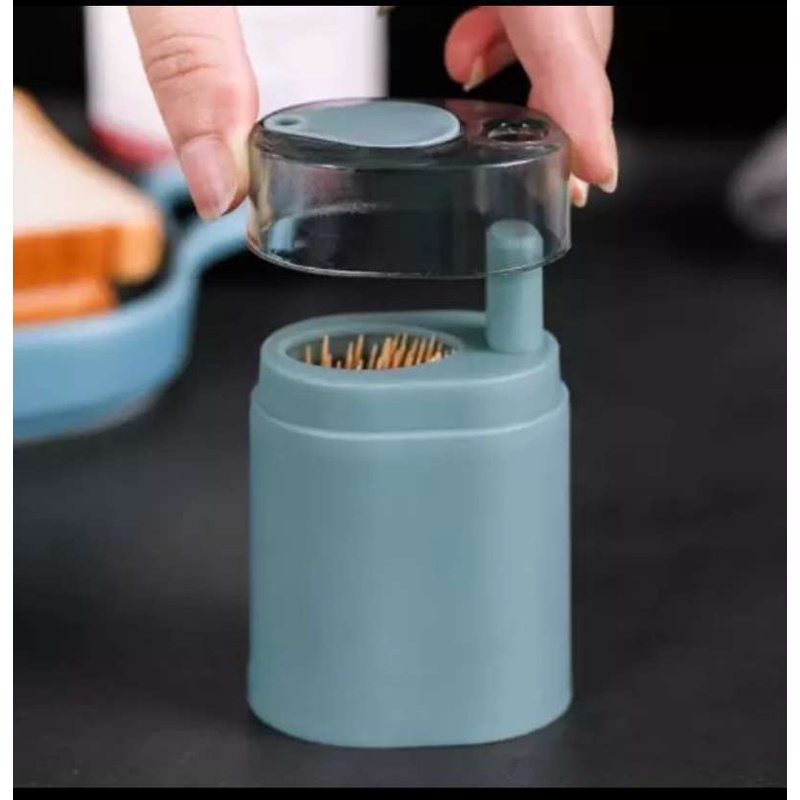 Tempat Tusuk Gigi Otomatis Toothpick Holder Automatic Wadah Dispenser Kotak Tusuk Gigi Portable