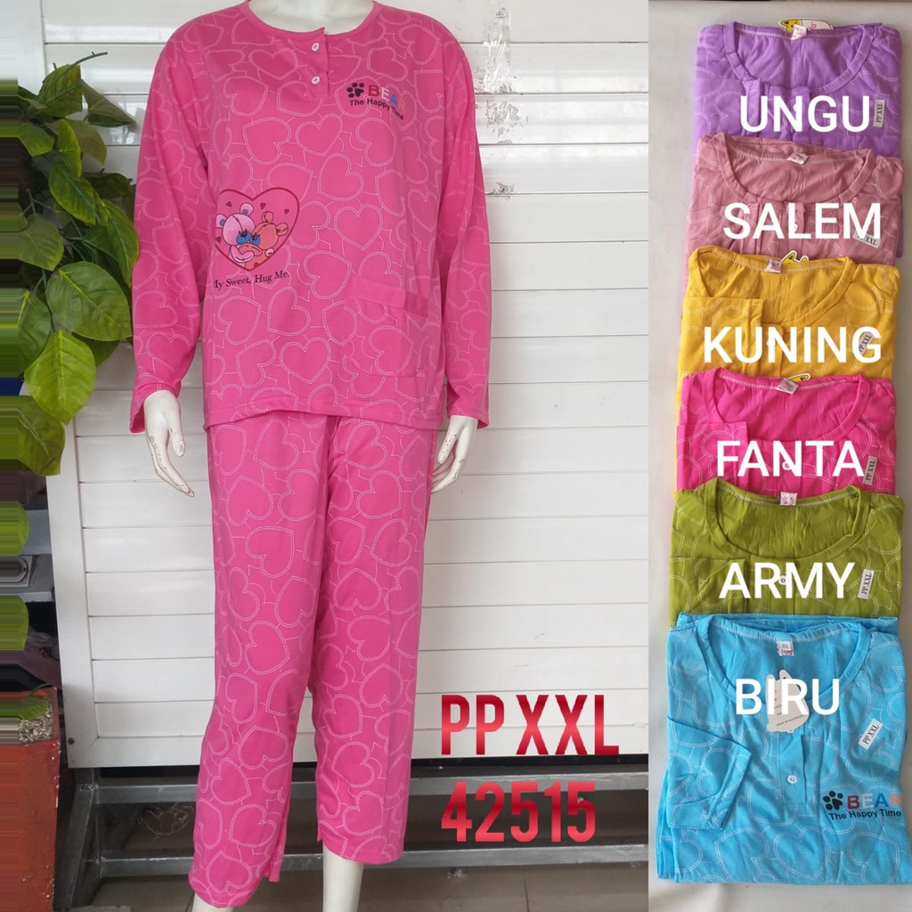 gof BABYDOLL THEDDA PP JUMBO Dewasa Standart Setelan Baju Tidur Busui Celana Panjang Lengan Panjang Piyama