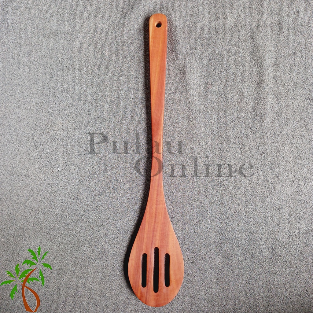 Spatula Kayu Sawo Panjang 33 CM  - Spatula Kayu Set (Isi 5) - Sutil Kayu Aneka Sutil - Set isi 5