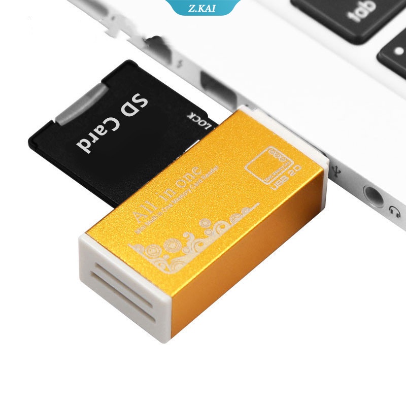 Card Reader 4 in 1 Untuk Memory Stick Pro Duo Micro SD / T-Flash