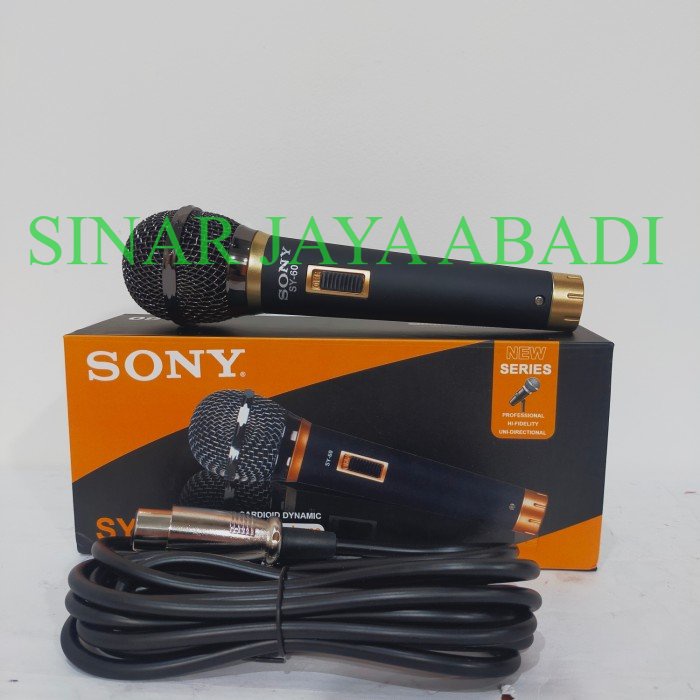 MIC KABEL SONY SY-60 SUPER CARDIOID DYNAMIC