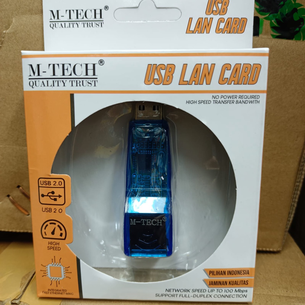 USB LAN RJ45 Ethernet Adapter Biru