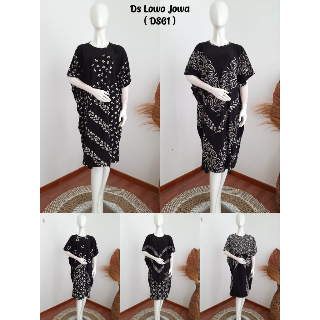Daster Lowo Jumbo | Daster Batik Modern | Daster Pendek | Daster Hitam