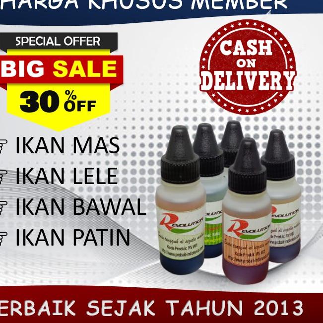 ✬ PROBAIT REVOLUTION - ESSEN GALATAMA IKAN MAS LELE PATIN BAWAL TERBAIK 30ml ➪
