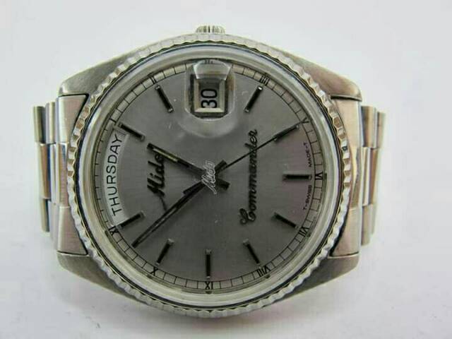 DIAL PLAT JAM MIDO COMMANDER ORIGINAL OEM STAINLESS STEEL