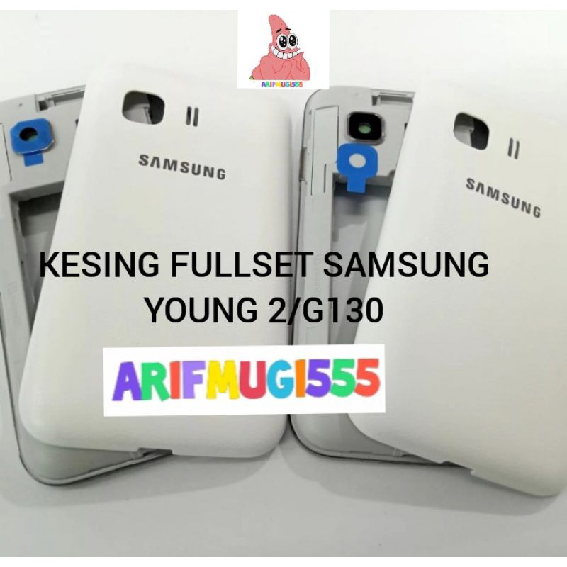 CASING CESING KESING HOUSING FULSET TUTUP BELAKANG SAMSUNG GALAXY YOUNG 2/G130 ORIGINAL