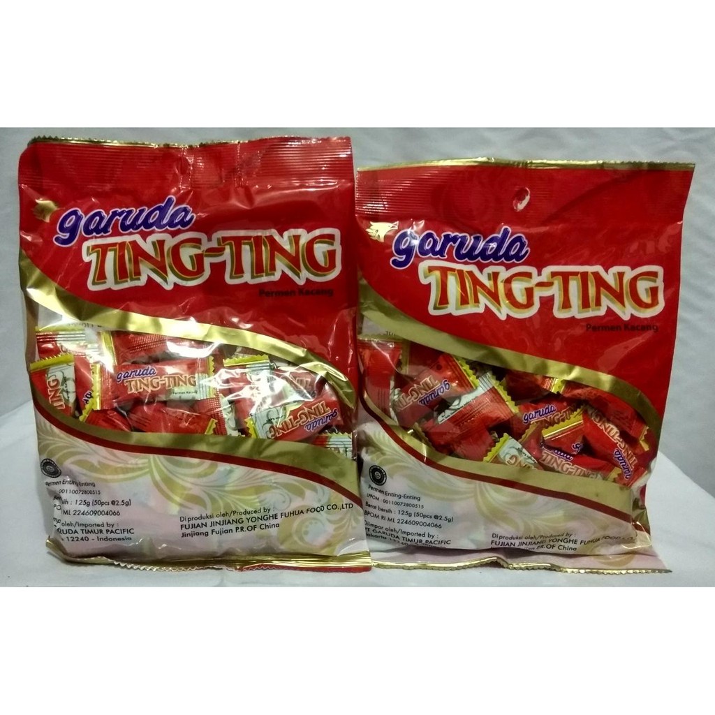 

Aneka Snack Permen Ting Ting Garuda Permen Kacang isi 50 Pcs / Permen Kacang