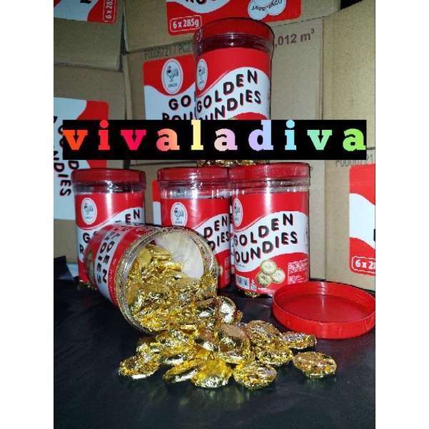 

Jago GOLDEN ROUNDIES Coklat Coin / Coklat Koin 285 gr [Khusus per Toples ]