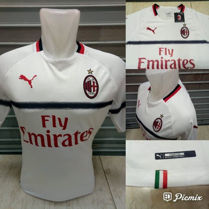 JERSEY BOLA AC MILAN AWAY 2018/2019 GRADE ORI Kualitas Orignal & Terbaik