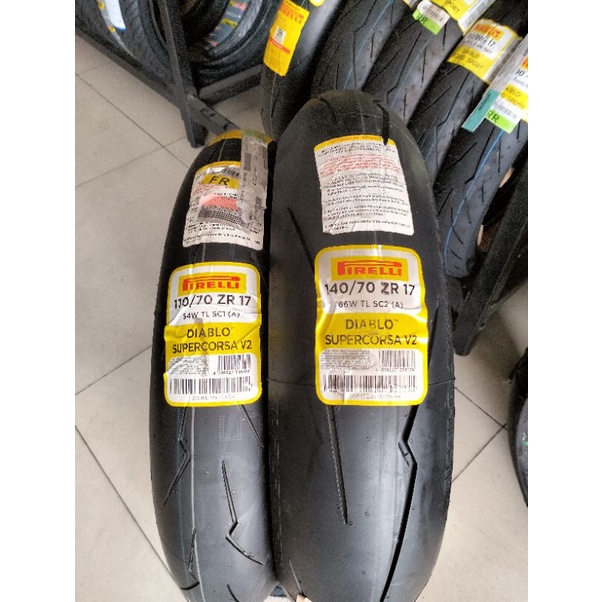 Pirelli diablo supercorsa 110/70-17 & 140/70-17