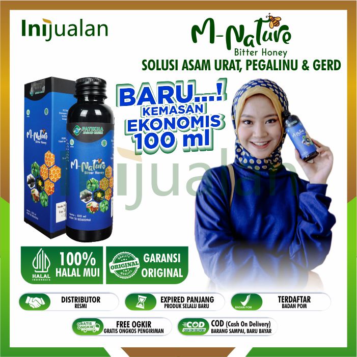 M NATURE 100 ml - MADU HITAM ASLI ORIGINAL BPOM - M NATURE OBAT ASAMURAT,PERSENDIAN,GERD/ASAMLAMBUNG