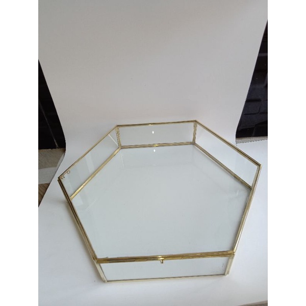 (GRATIS PACKING KAYU) BOX MAHAR/BINGKAI MAHAR FRAME TERARIUM HEXAGONAL