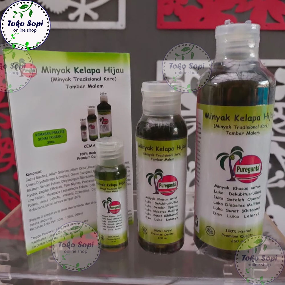 

Pureganta 260 ml ( minyak kelapa hijau )