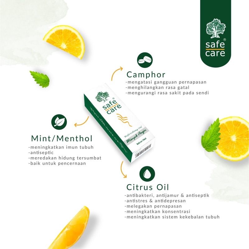 SAFE CARE - Safe Care Minyak Angin Aromatherapy / Minyak Angin Safe Care / Minyak Angin Aromatherapy