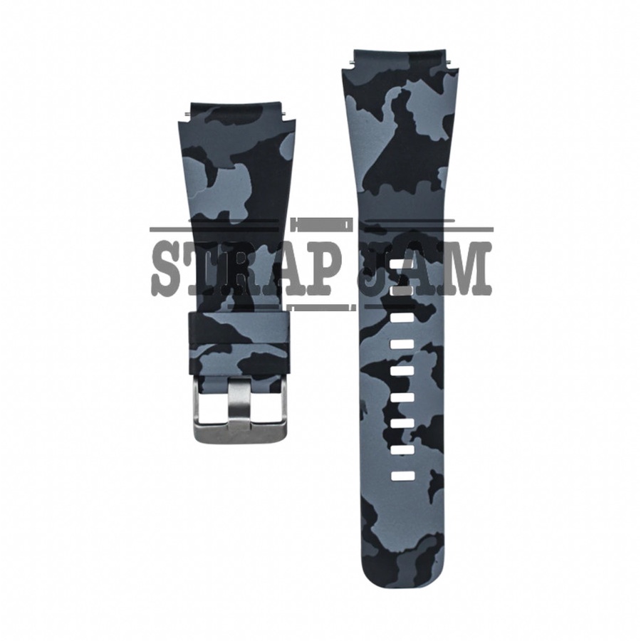 Camo Watch Strap Eggel Tempo 3 Style (Bulat) - Tali Jam Tangan 22mm Army Camoflauge