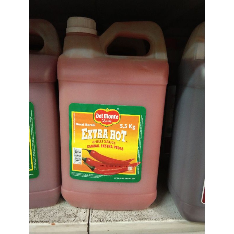 

saus sambal extra hot delmonte 5,7 kg