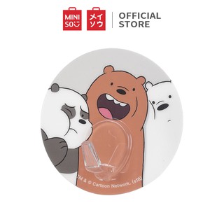  MINISO  We Bare Bears Set Gantungan  Kait Transparan Dinding 