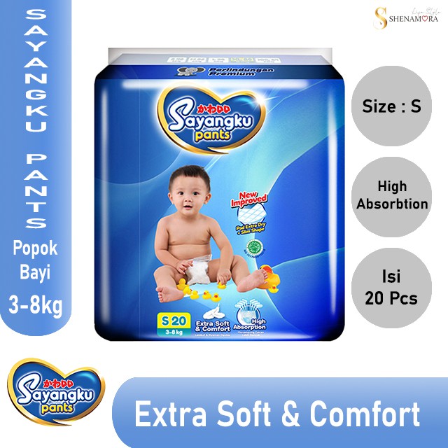 Sayangku Pants Popok Bayi S 20 (3 - 8 kg)