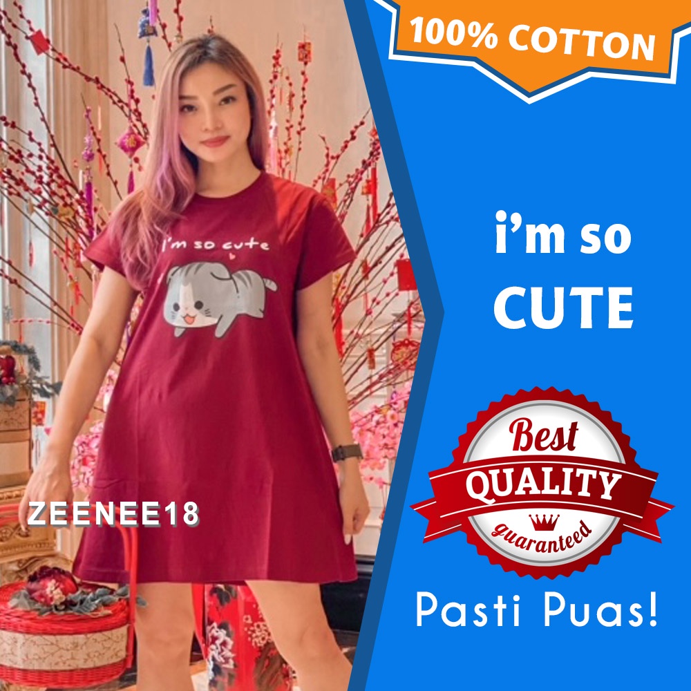 Daster Lucu Dewasa Bahan Katun Kekinian Cute