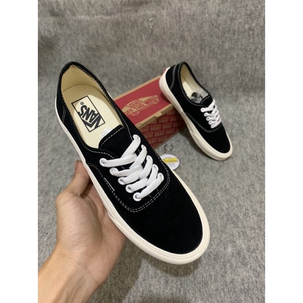 SEPATU V4NS AUTHENTIC BLACK WHITE OG SEPATU PRIA WANITA PREMIUM WAFFLE DT/IFC