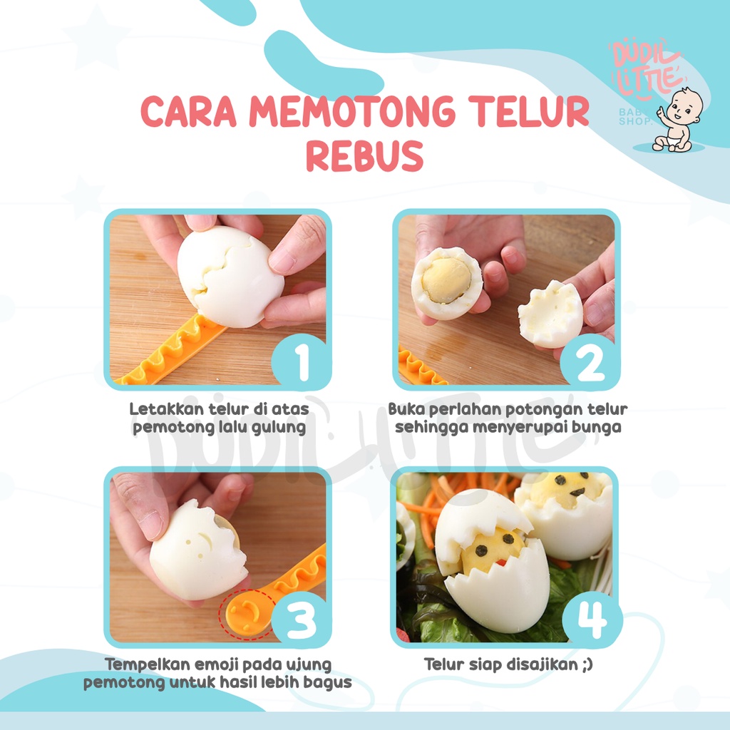 Set Alat Pemotong Telur Rebus Untuk Rumah Tangga 2 in 1 Bergaransi