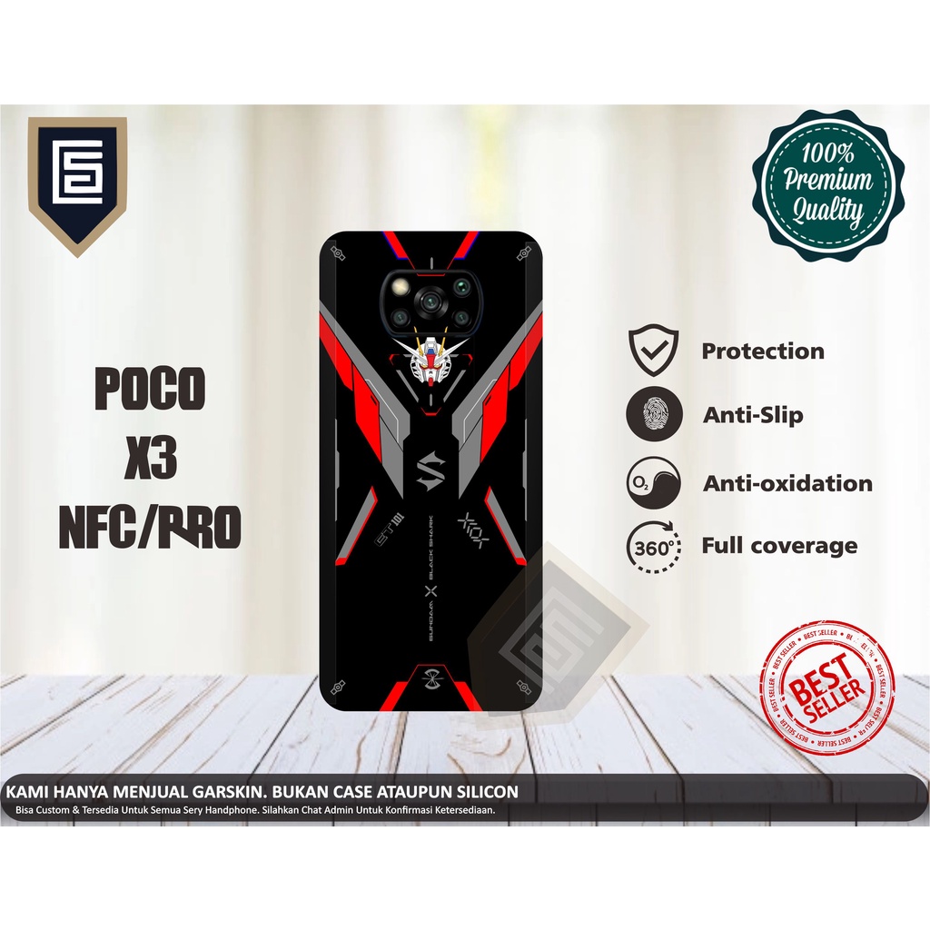 GARSKIN POCO X3 NFC DAN PRO MOTIF GUNDAM SERIES BISA COD