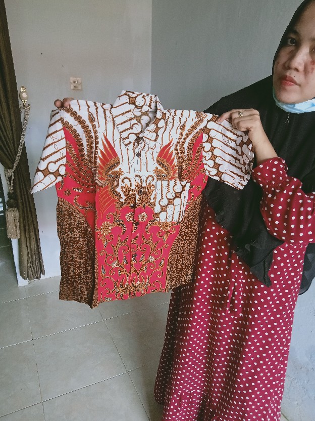 Baju Batik Couple Keluarga Atasan Wanita Kemeja Couple