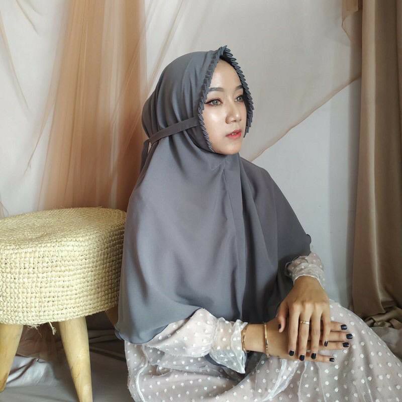 BERGO SARAH LIPIT HIJAB MARYAM-LIPIT abu tua