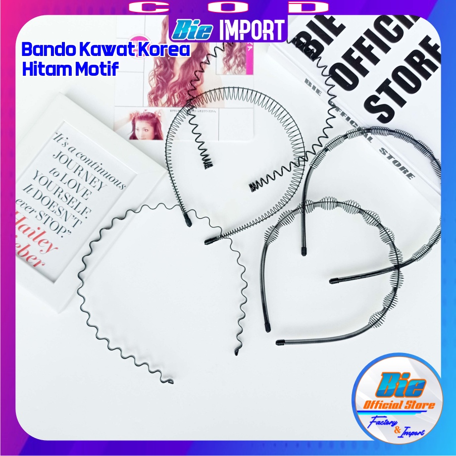 Bando Besi Korea Hitam Impor Best Seller