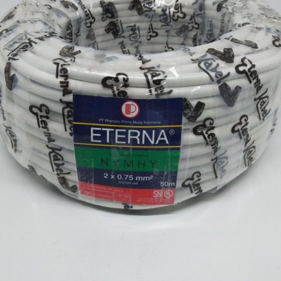 KABEL ETERNA NYMHY 2X0.75 SERABUT METERAN KABEL LISTRIK PERMETER