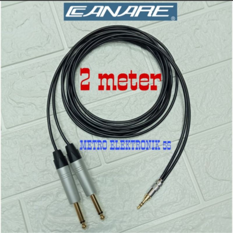 Kabel Canare Kecil Jack 2 Akai To Mini Stereo 3.5 Mm.2 Meter