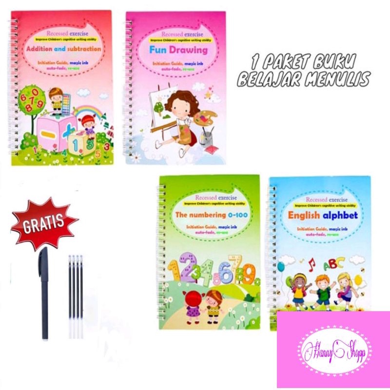 

Buku Belajar Menulis Huruf Dan Angka Anak Paud / Buku Magic 3D Magic Pratice Book