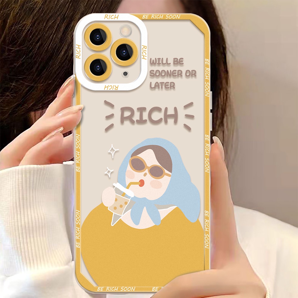 Soft Case TPU Transparan Motif Kartun Angel Eye Untuk iPhone 11 12 13 Pro Max X XR XS Max 13 12 Mini 7 8 Plus SE 2020 SE 2022