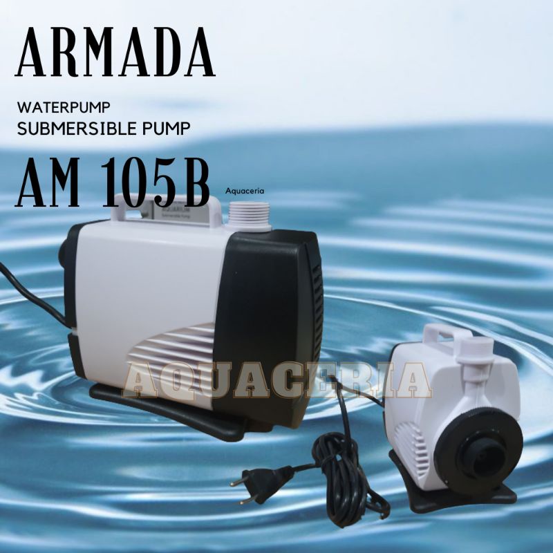 Pompa celup aquarium kolam ARMADA AM 105B POMPA celup 4000 L/H 43W