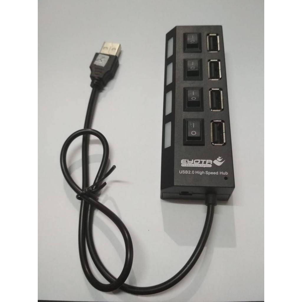 USB HUB HI-SPEED 4 PORT SWITCH ON OFF