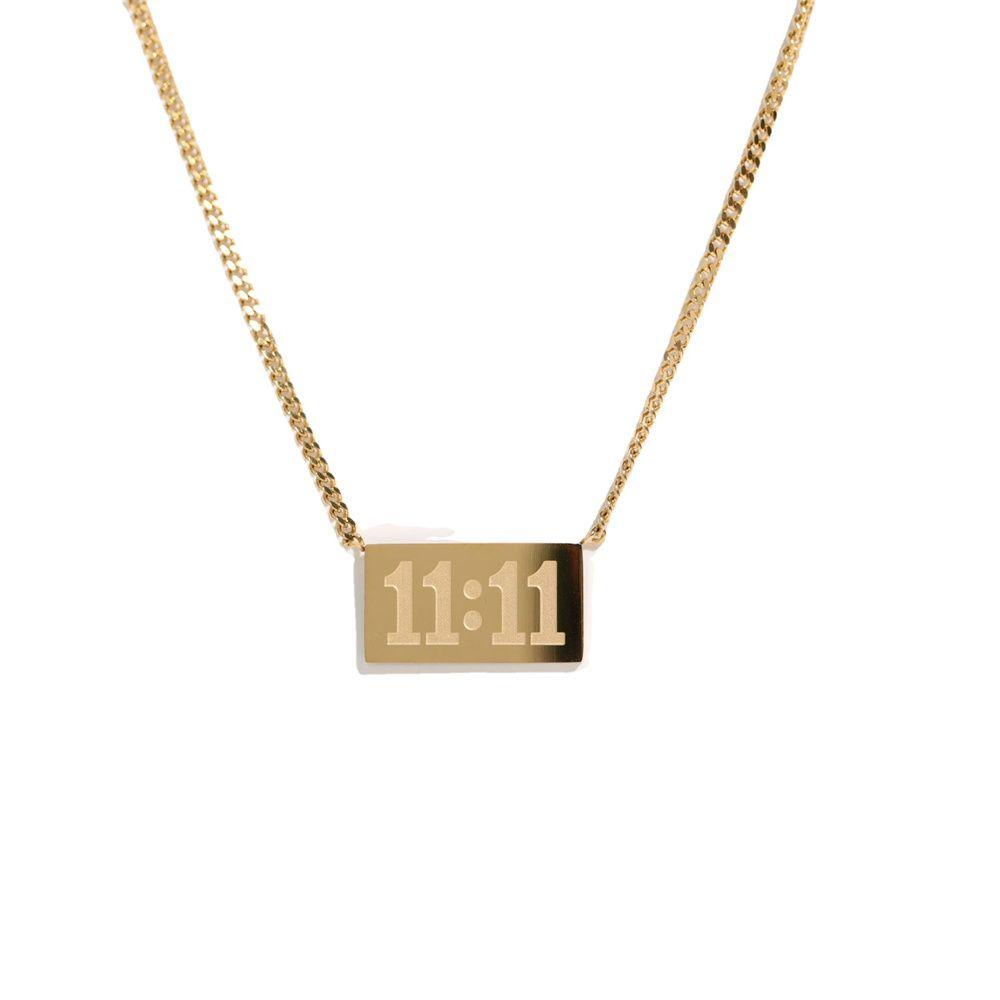 Solighter11:11 Perhiasan Fashion Kalung Titanium Steel