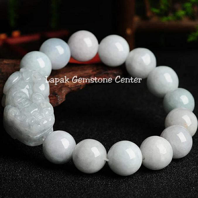 BEST SALE Gelang Batu Giok Model Pixiu Jadeite Jade Burma Asli Giok Burma - 8