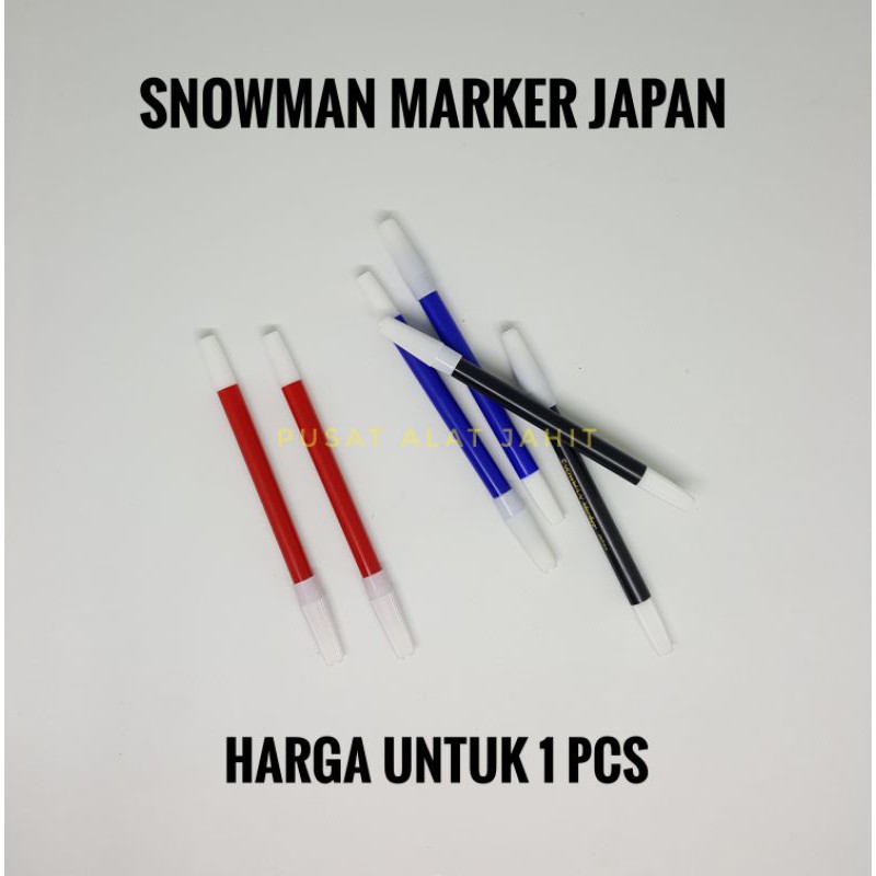 

SPIDOL SNOWMAN KECIL ECER WARNA WARNI ATK SEKOLAH ANAK COLOURED MARKER