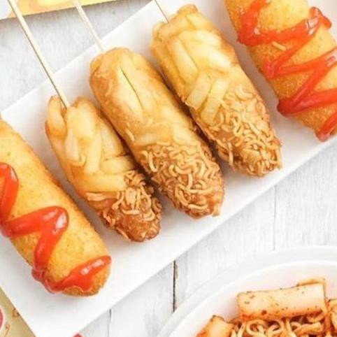 

RR4☘ Corndog Tokkebi Mozarella ang Sosis Kentang (300gr) II Makanan Korea Halal Tanpa Bahan Pengawet