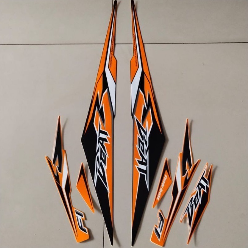 STRIPING STANDAR ORI LIST STIKER MOTOR HONDA NEW BEAT FI ECO TAHUN 2017-2018 STIKER NEW BEAT FI ECO