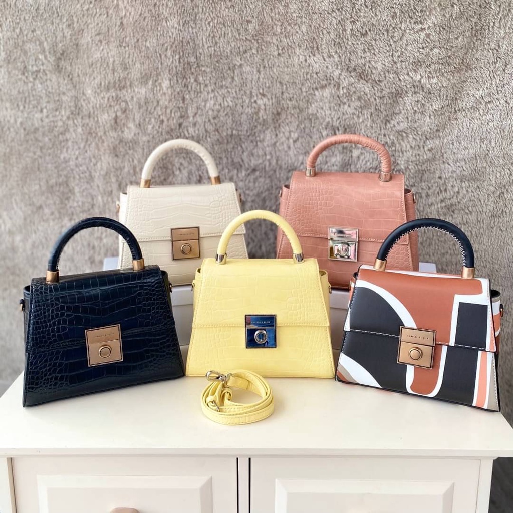 TAS WANITA CK BAG CROCO EFFECT CNK 682