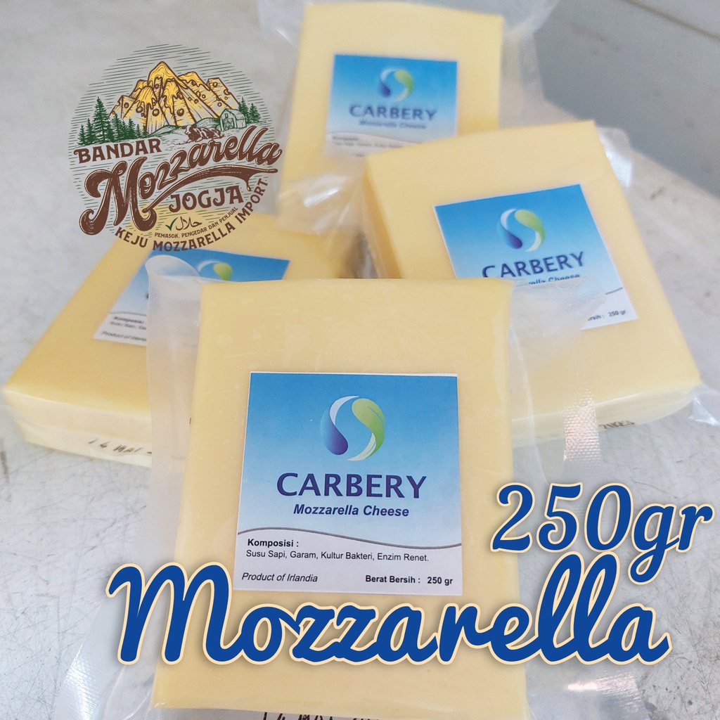 

Mozarella CARBERY 250 gram keju mozzarella jogja keju corndog carbery 250 gr