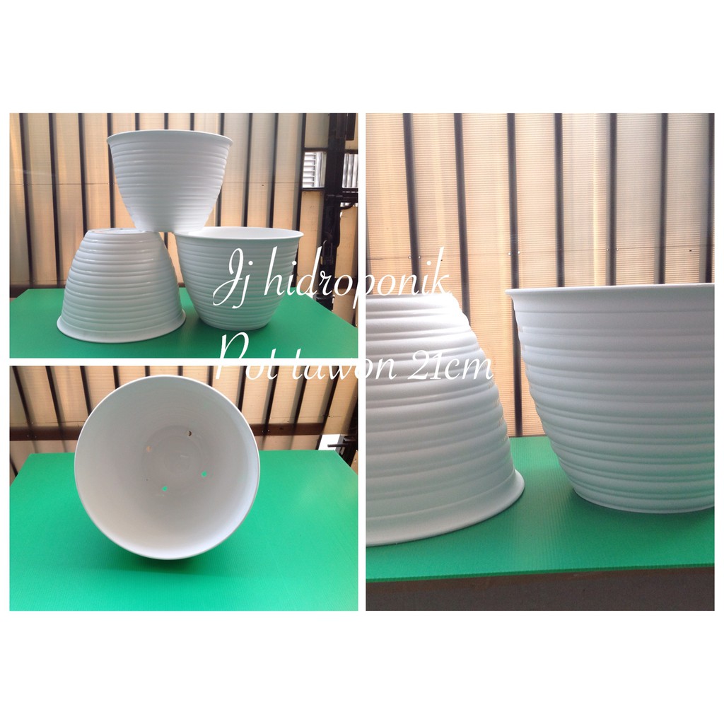 Pot tawon PUTIH cantik dia 21 cm Shopee Indonesia Pot tawon PUTIH cantik dia 21 cm Shopee Indonesia