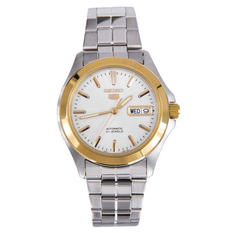 SEIKO 5 SNKK96K1 AUTOMATIC SILVER GOLD JAM PRIA ORIGINAL