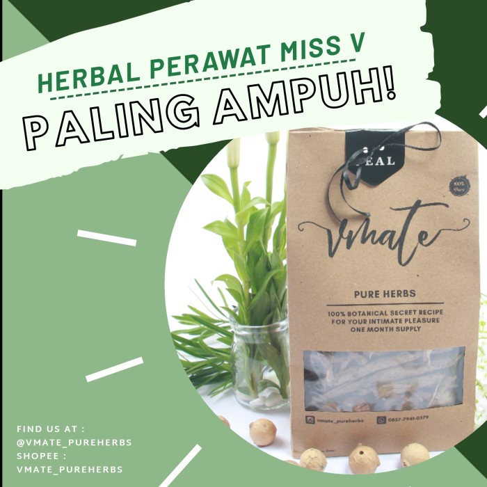 COD VMATE PURE HERBS - Ramuan Herbal Kewanitaan & S*ksualitas Wanita