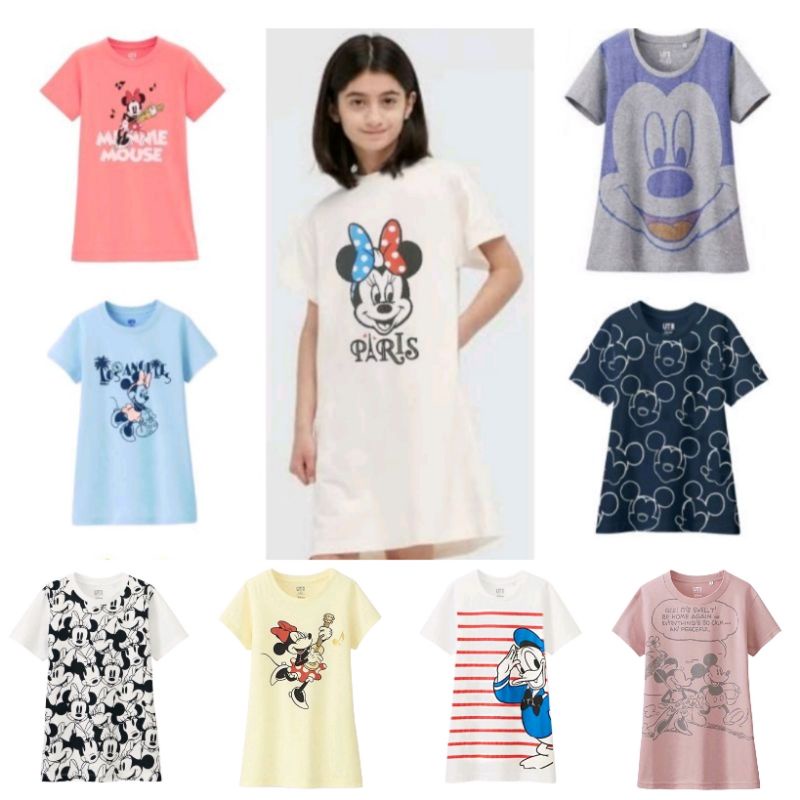 Dress Anak Perempuan Uniqlo Disney Dress Minnie Mouse