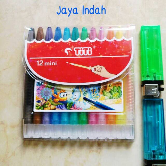 

Original krayon Crayon Titi Putar isi 12 Warna