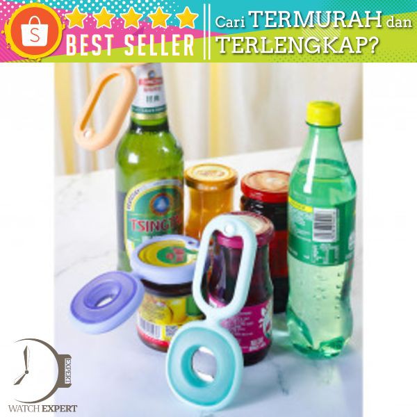 Coolz Pembuka Tutup Botol Toples Multifungsi 4 in 1 Silicone Flexible Bottle Opener - CO32 - Green